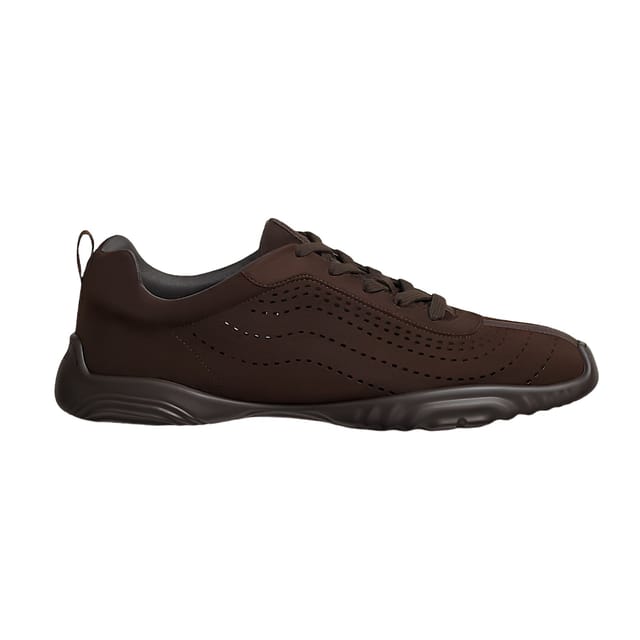 Hermes Neon Sneaker Marron Ébène Color Goatskin H262896ZHME390