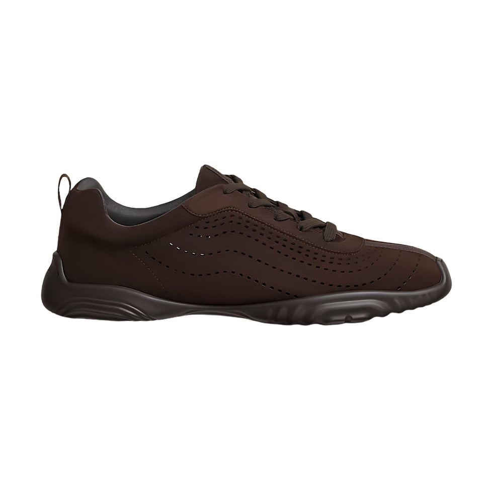Hermes Neon Sneaker Marron Ébène Color Goatskin H262896ZHME390