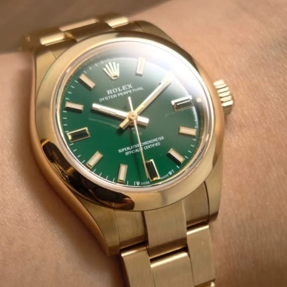 [Superclone] Rolex Oyster Perpetual 28mm Green Stone Dial Oyster 276208 view 5