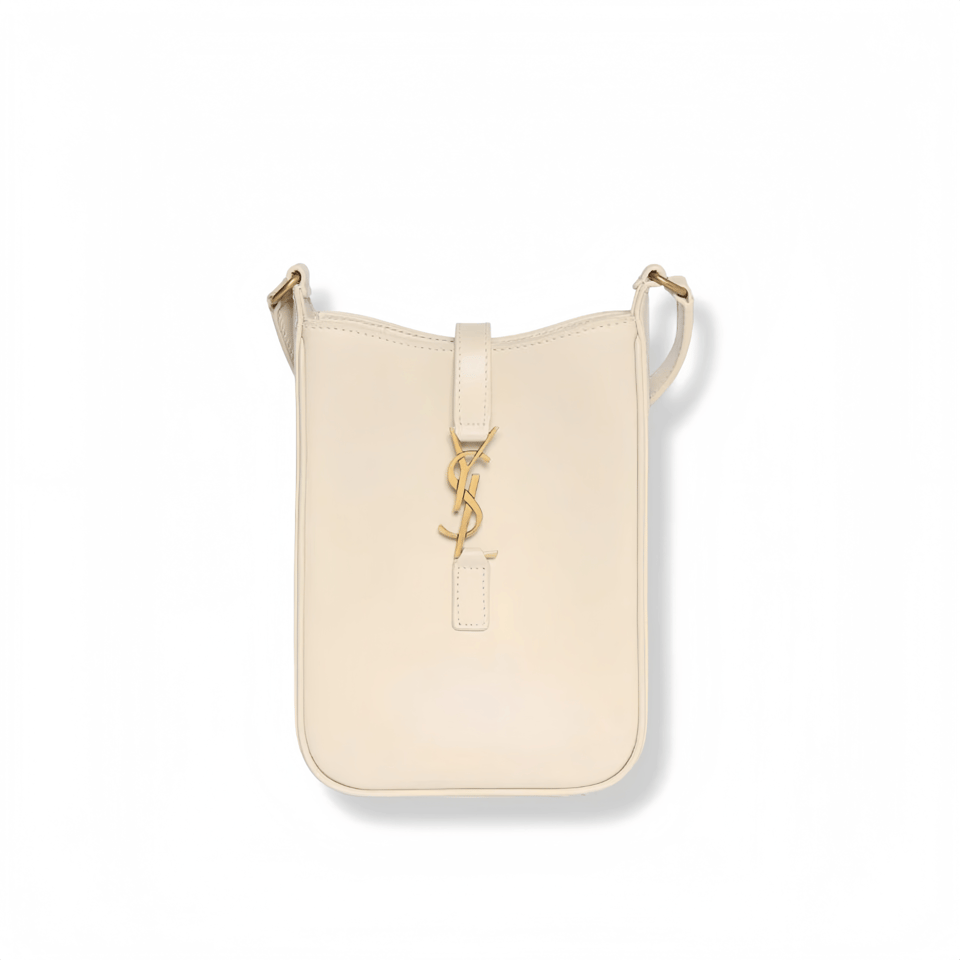 Saint Laurent Le 5 A 7 Mini Vertical Bag Cream 18Cm view 2