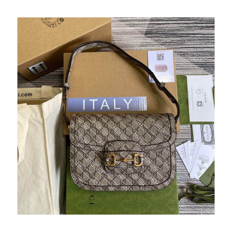 Gucci x Balenciaga Horsebit 1955 Shoulder Bag view 3