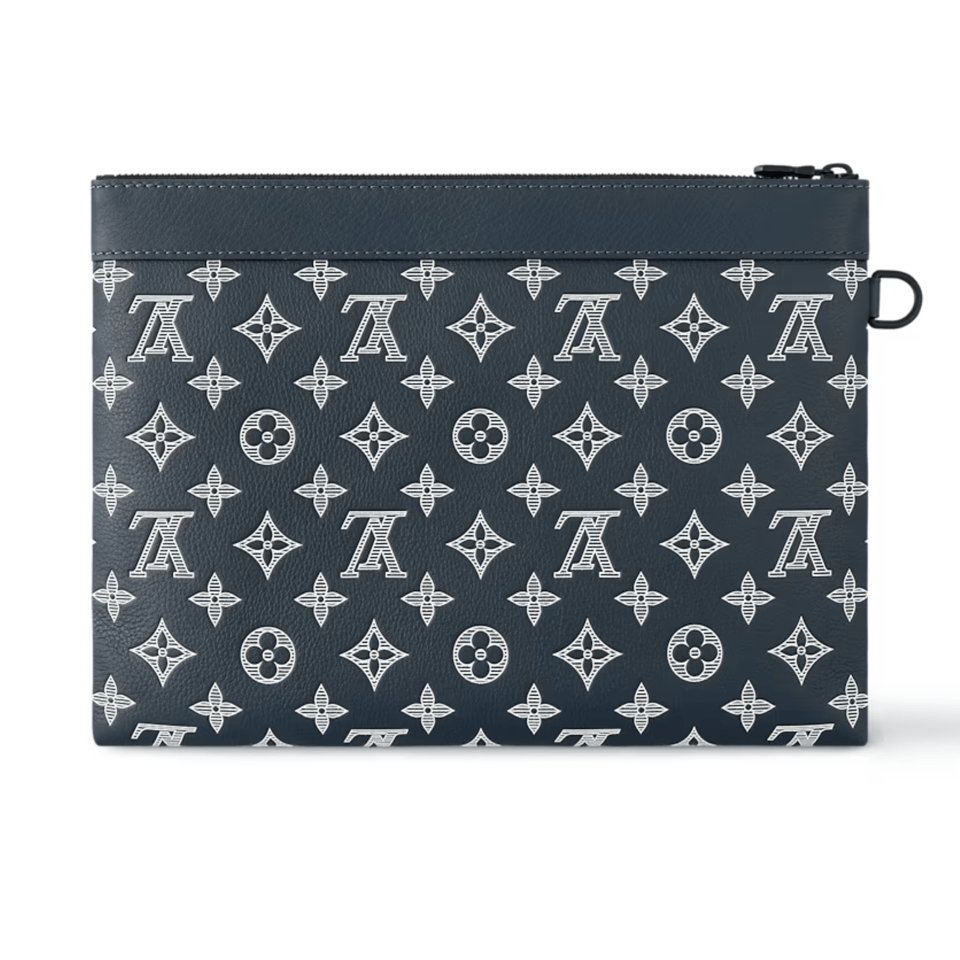 Louis Vuitton Navy Blue Pochette To-Go For Women 30cm M83382 view 5