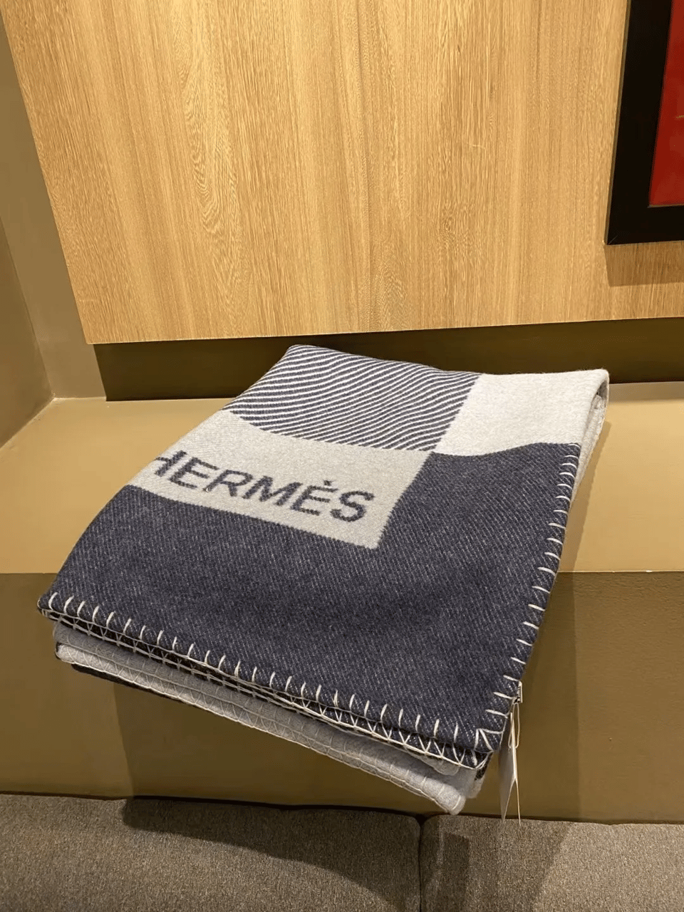 Hermes Luxury Cashmere Style Blanket view 3