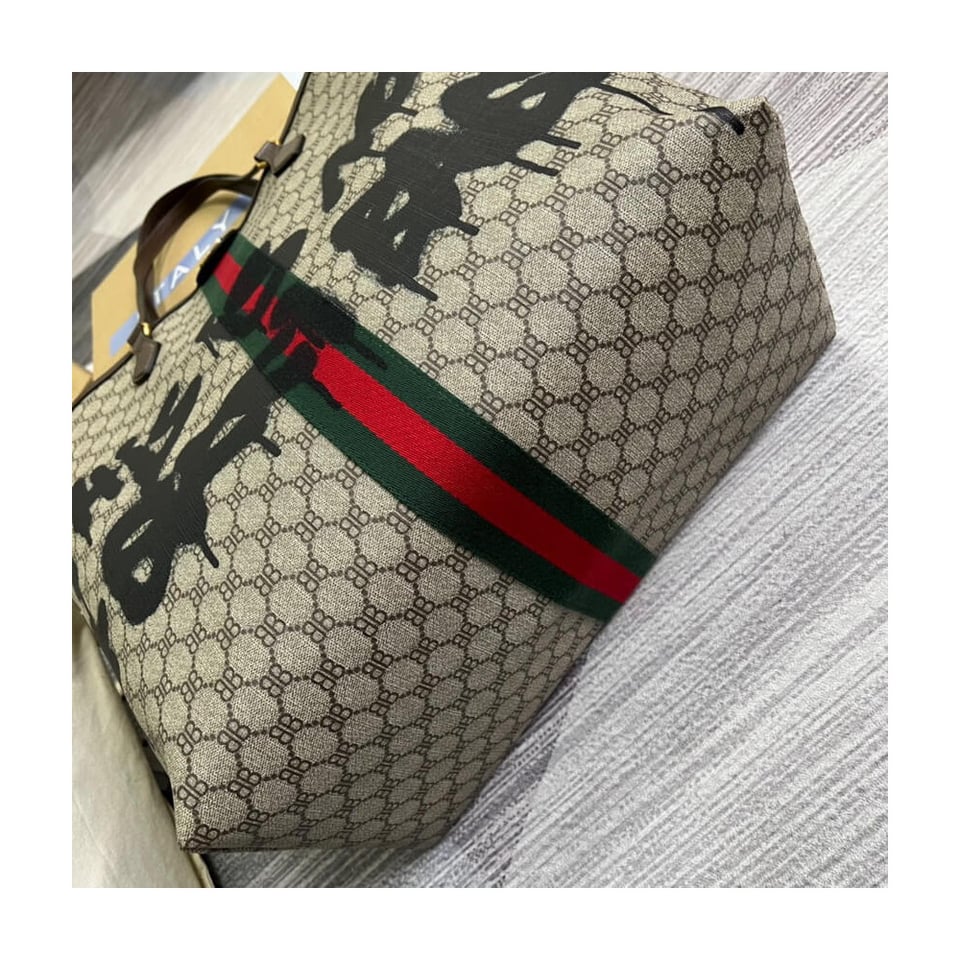 Balenciaga x Gucci Hacker Graffiti Large Tote Bag view 18