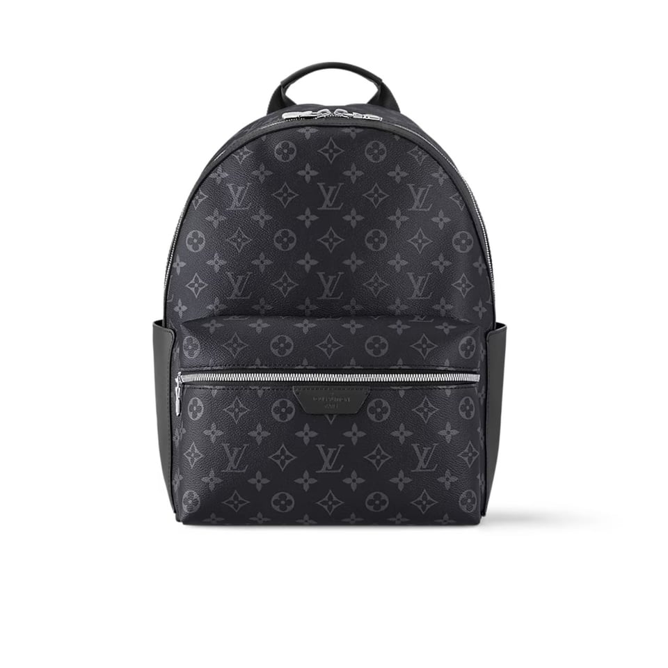 Louis Vuitton Discovery Monogram Eclipse Canvas Backpack Black 28Cm