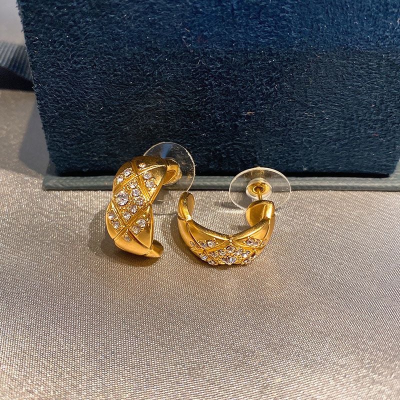 Chanel Coco Golden Earrings view 5