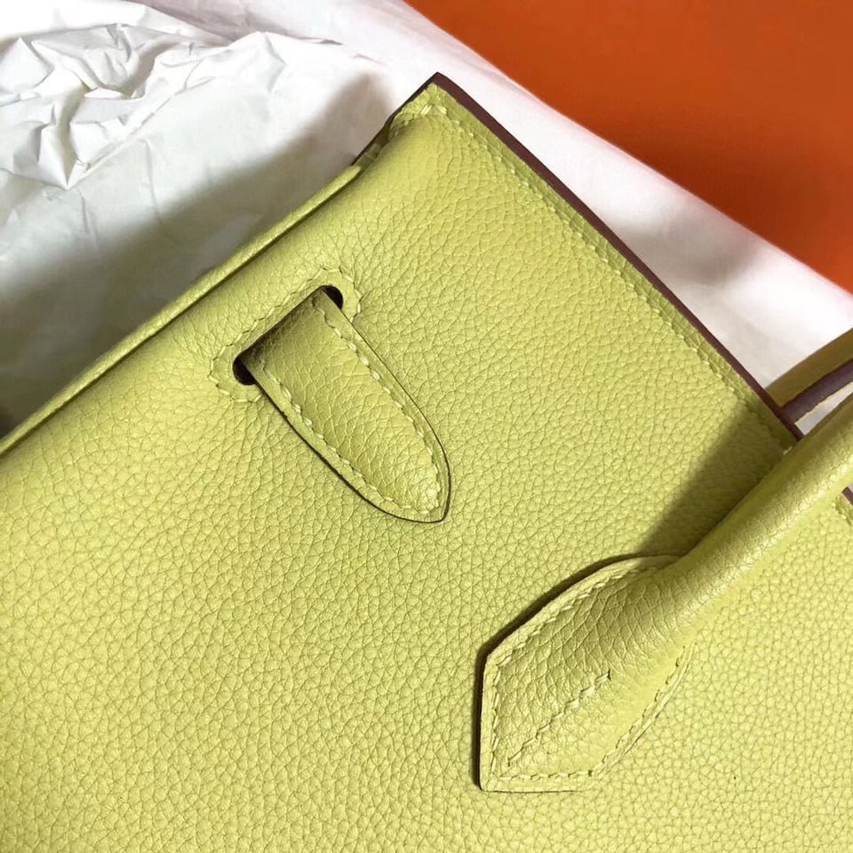 Hermes Birkin 25Cm Yellow Togo Leather Gold Hardware view 3