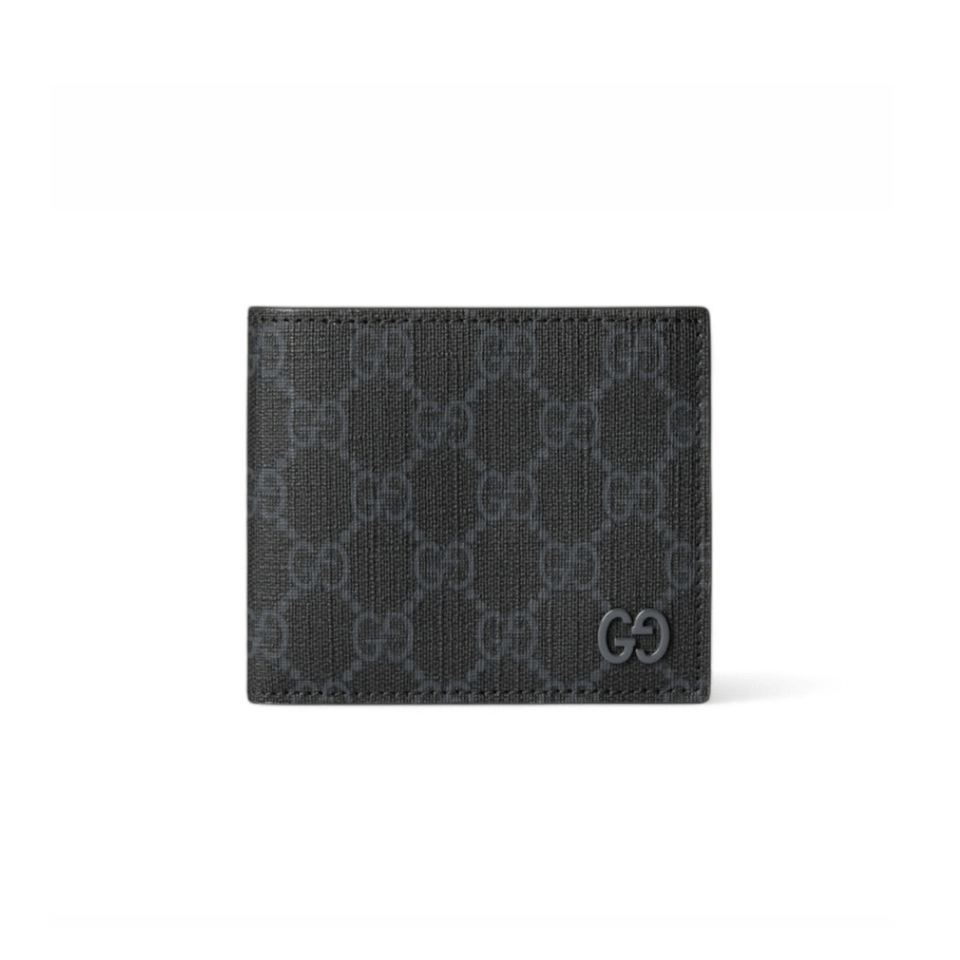 Gucci Grey Interior Bi-Fold Wallet Grey 4.3in/11cm For Men