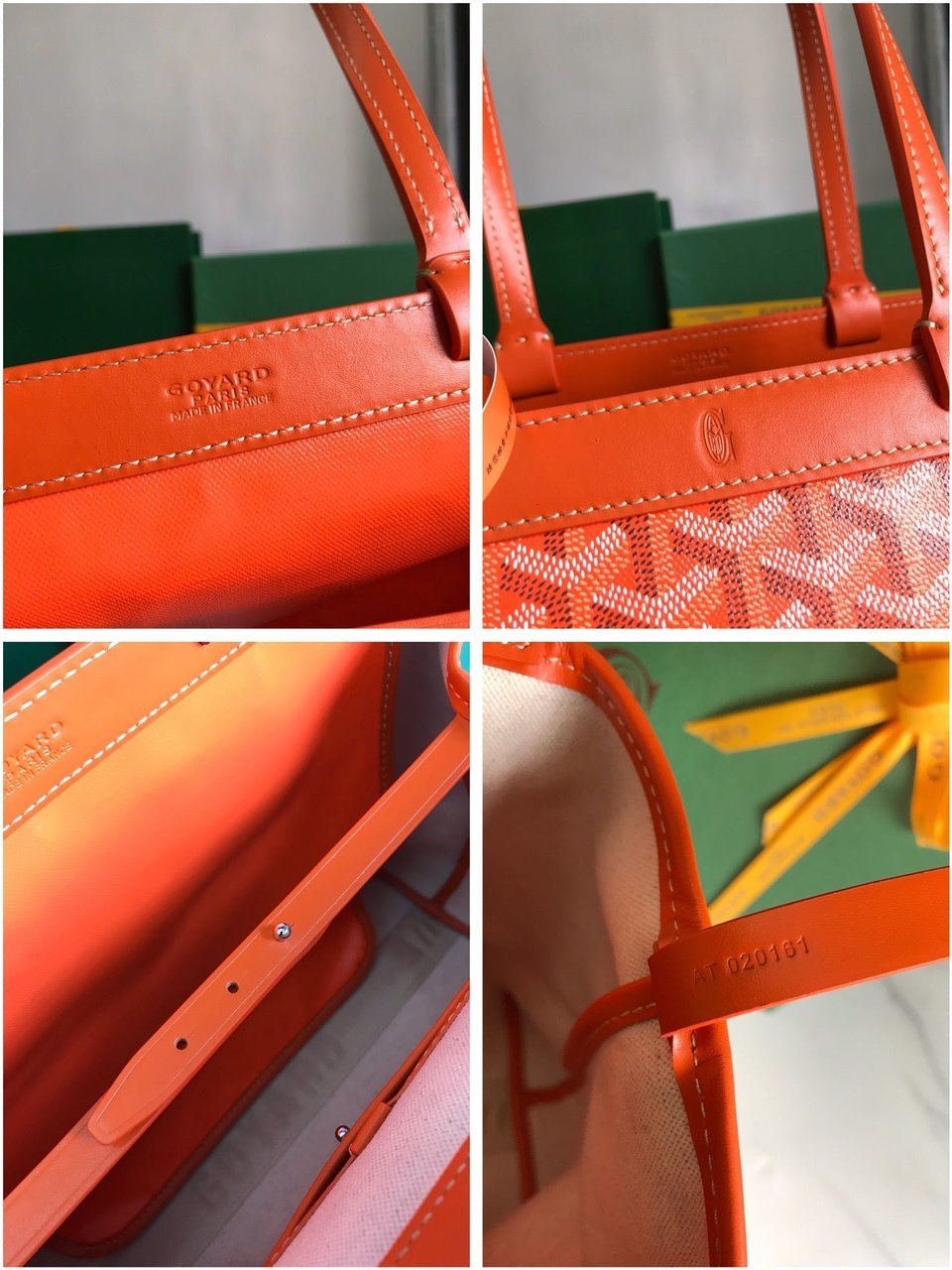 Goyard Bellechasse Biaude Pm Bag 36 Cm Orange Goyardine Canvas And Calfskin Trim view 3