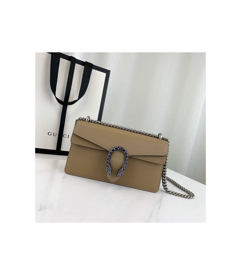 Gucci Dionysus Small Shoulder Bag in Apricot Leather view 2