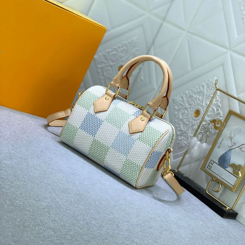 Louis Vuitton Speedy Bandoulière Damier Canvas Pistachio 20Cm N40515 view 6