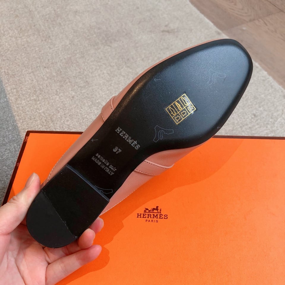 Hermes Oz Mule Pink view 6