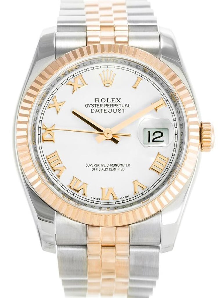 Rolex Datejust 36mm White Dial 116231 view 2