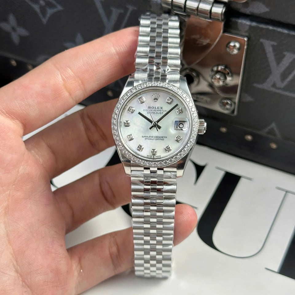 [Superclone] Rolex Lady-Datejust Mother Of Pearl 28mm Jubilee 279384RBR view 2