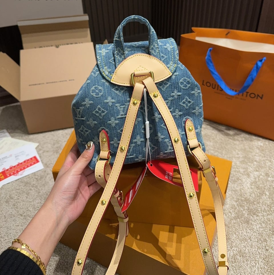 Louis Vuitton Backpack Venice Denim Blue 20Cm M46836 view 5