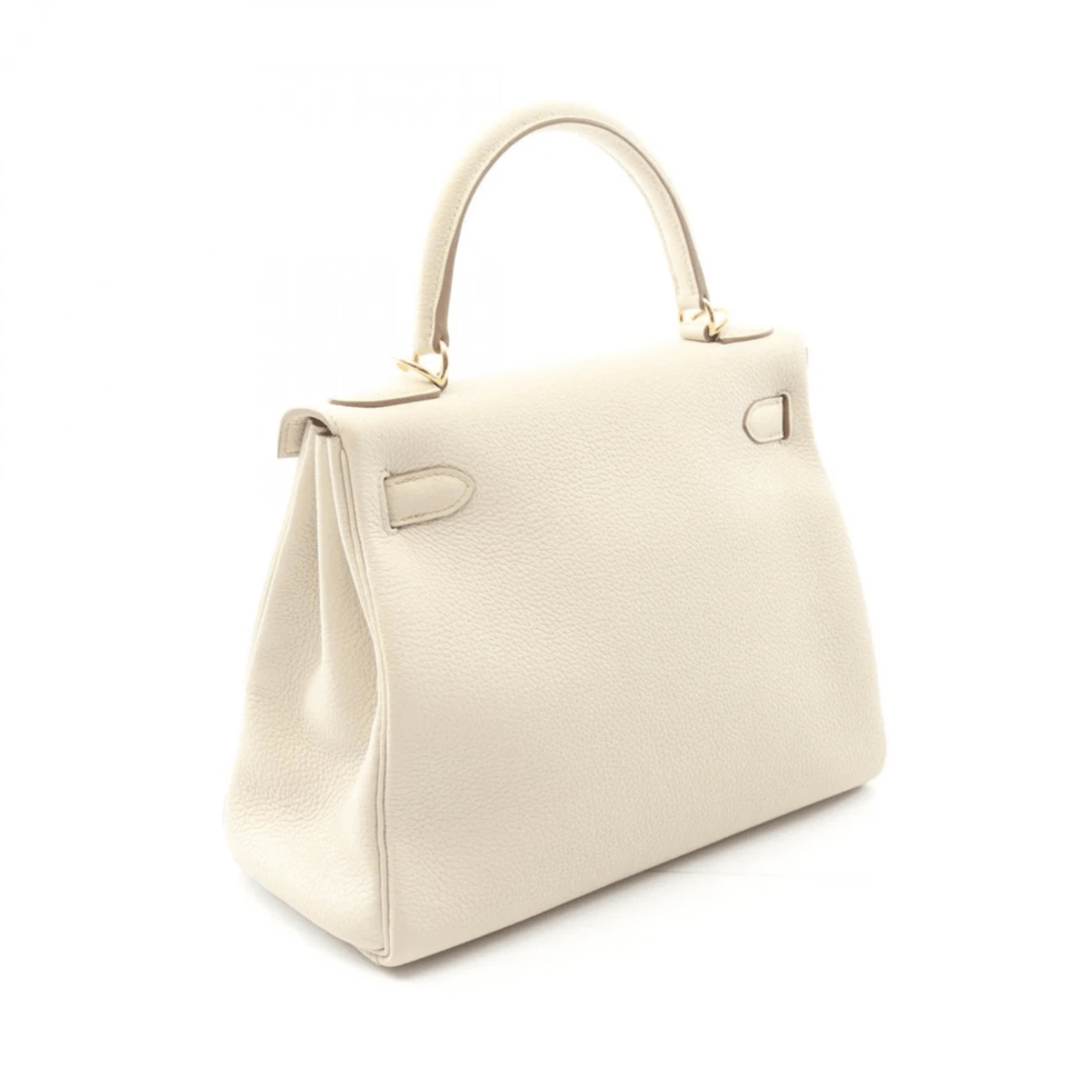 Hermes Kelly 28 Bag In Craie Togo Leather For Women 28cm/11in view 3