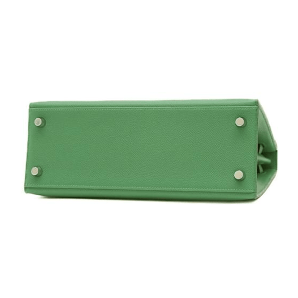 Hermes Kelly 28 Bag In Emerald Green Leather For Women 28cm/11in view 5