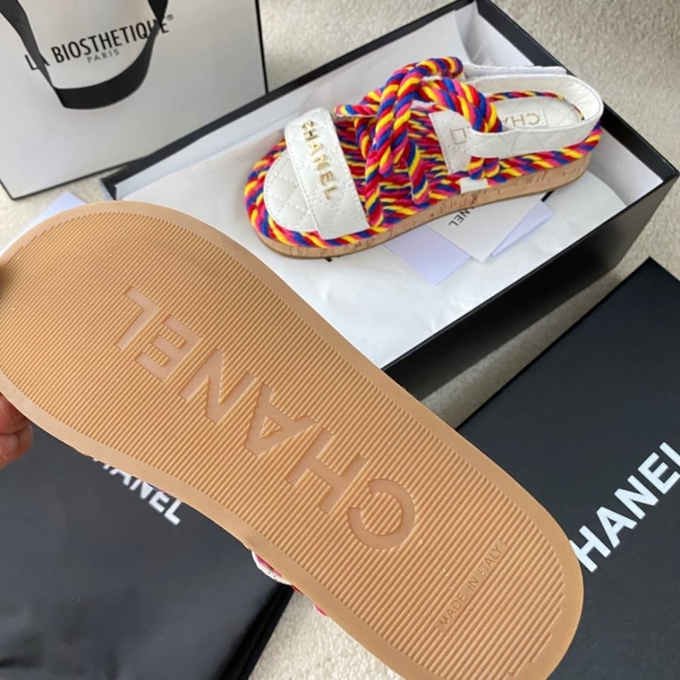 Chanel Rope Sandals Strap Multicolor view 5