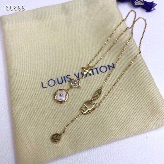 Louis Vuitton Color Blossom Lariat White Mother-Of-Pearl And Diamond Necklace Q94262 view 5