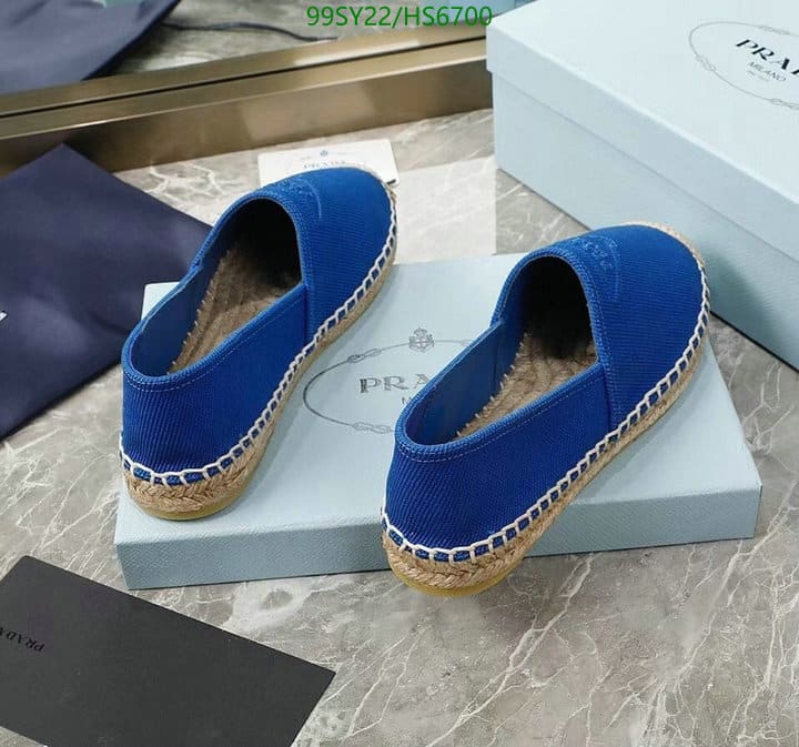 Prada Cotton Drill Espadrilles Blue 1S839M3Lkef0013F020 view 6