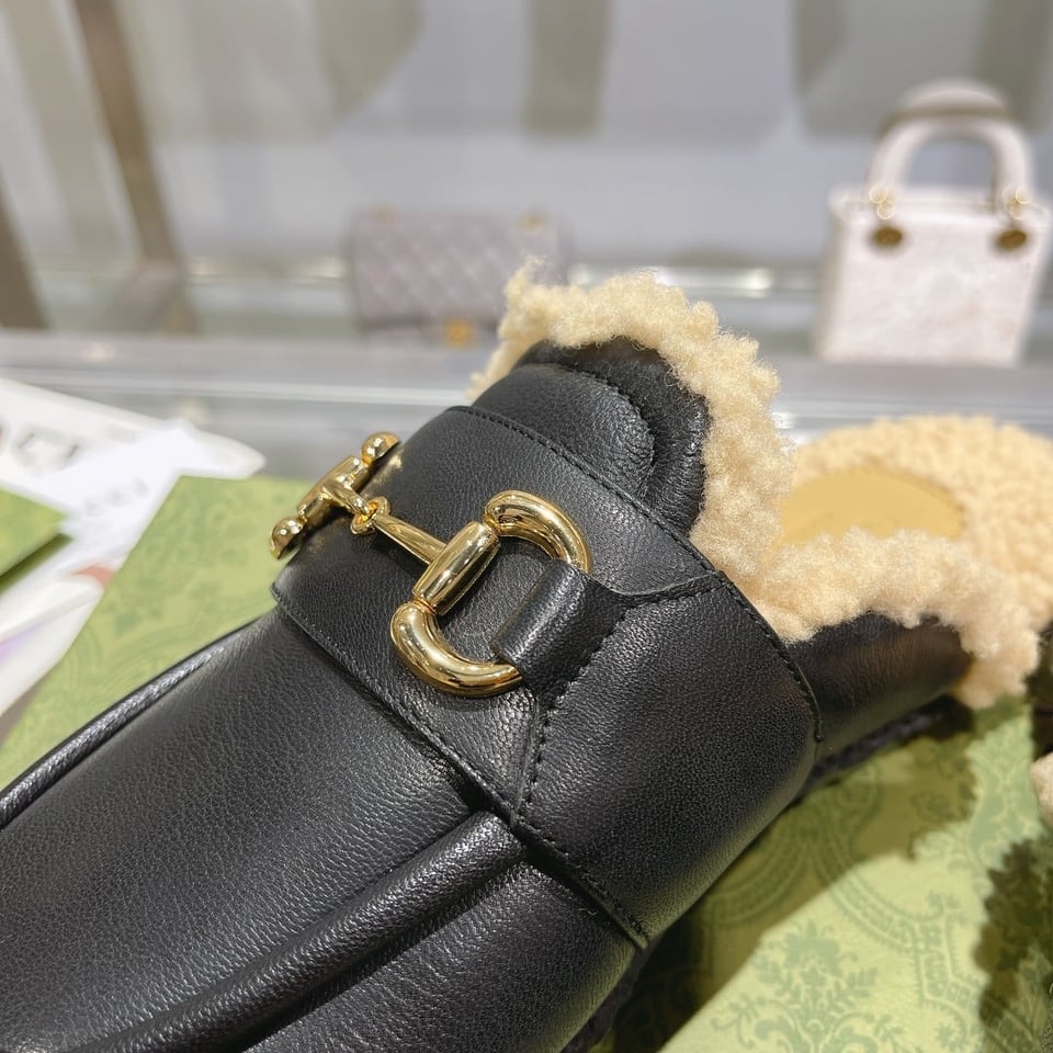 Gucci Women’S Mule With Horsebit Black 771061 Aacz3 1047 view 9
