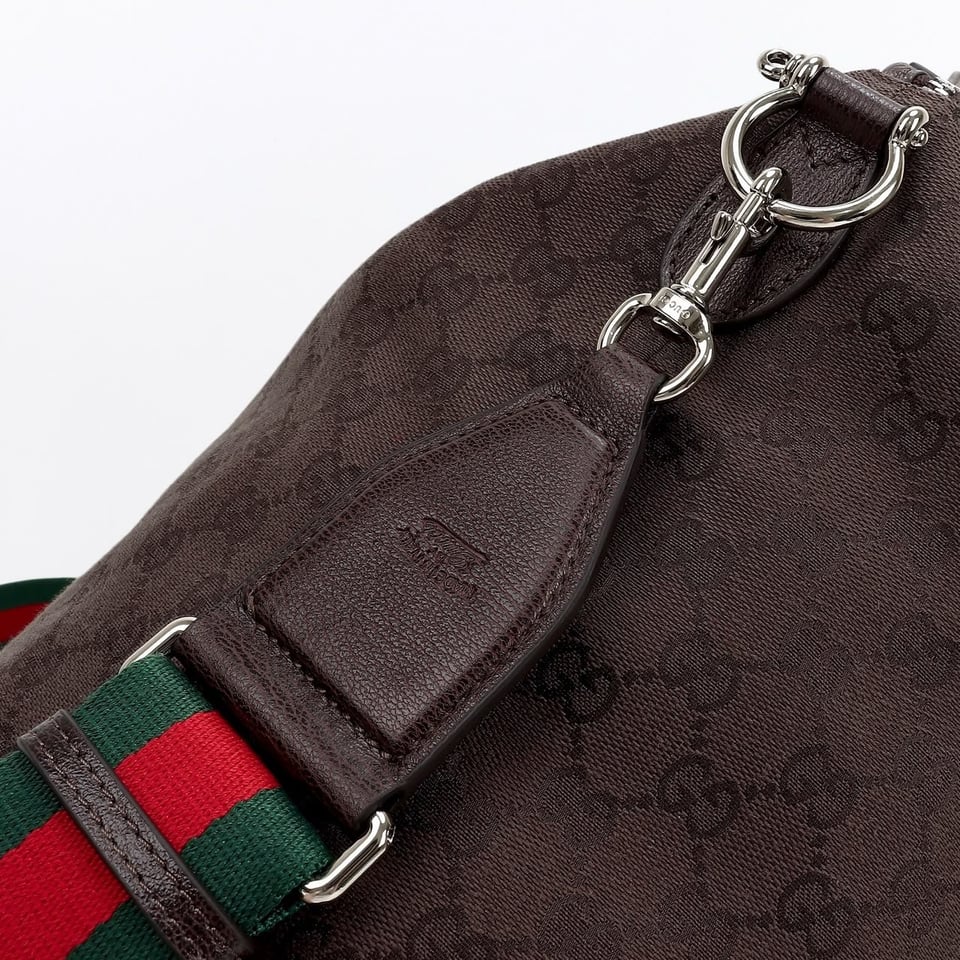 Gucci Brera Medium Crossbody Bag 33cm/13in Brown 866938 view 6