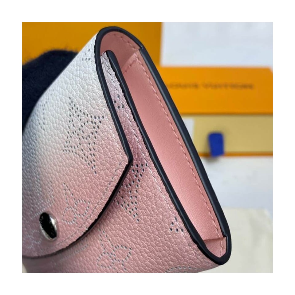Louis Vuitton Coin Purse in Pink Gradient Mahina Perforated Leather view 4