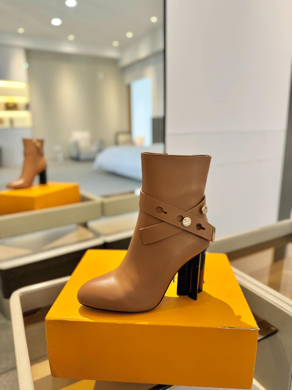 Louis Vuitton Silhouette Ankle Boot Brown view 3