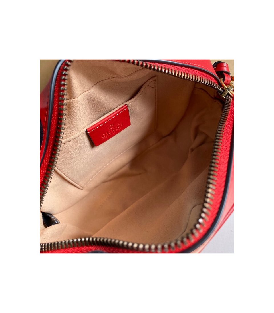Gucci GG Marmont Matelasse Mini Bag Red view 13