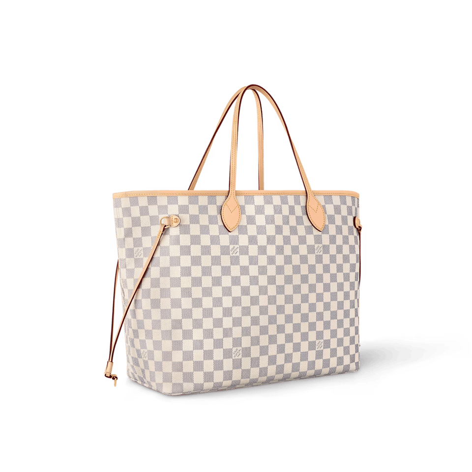 Louis Vuitton Neverfull GM Tote Bag Damier Azur Canvas Beige 39cm N40602 view 5