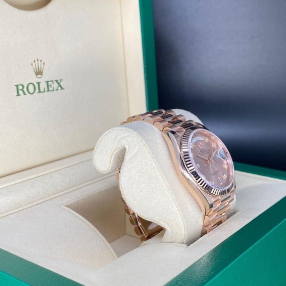 [Superclone] Rolex Day-Date 36mm Rosé – Colour Dial President 128235 view 5