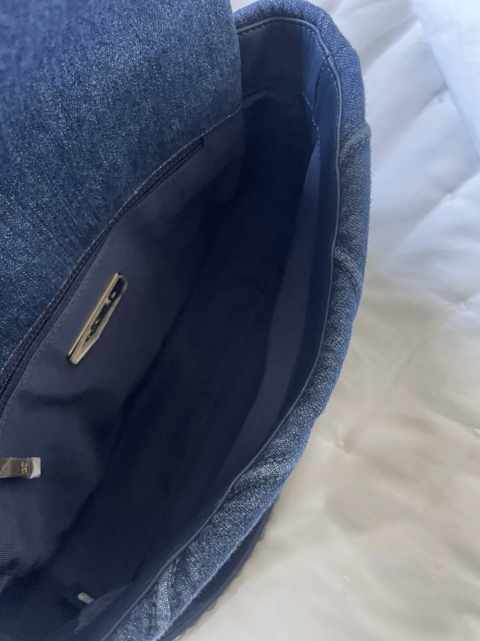 Chanel 19 Flap Denim Bag Blue 26cm/10.2in view 7