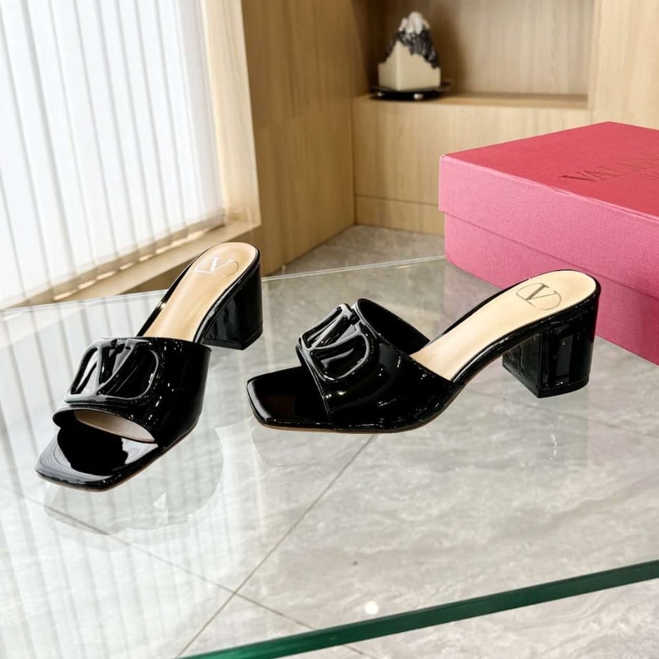 Valentino Vlogo Signature Slide Sandal Black 6W2S0Ha6Tmk 0No view 7