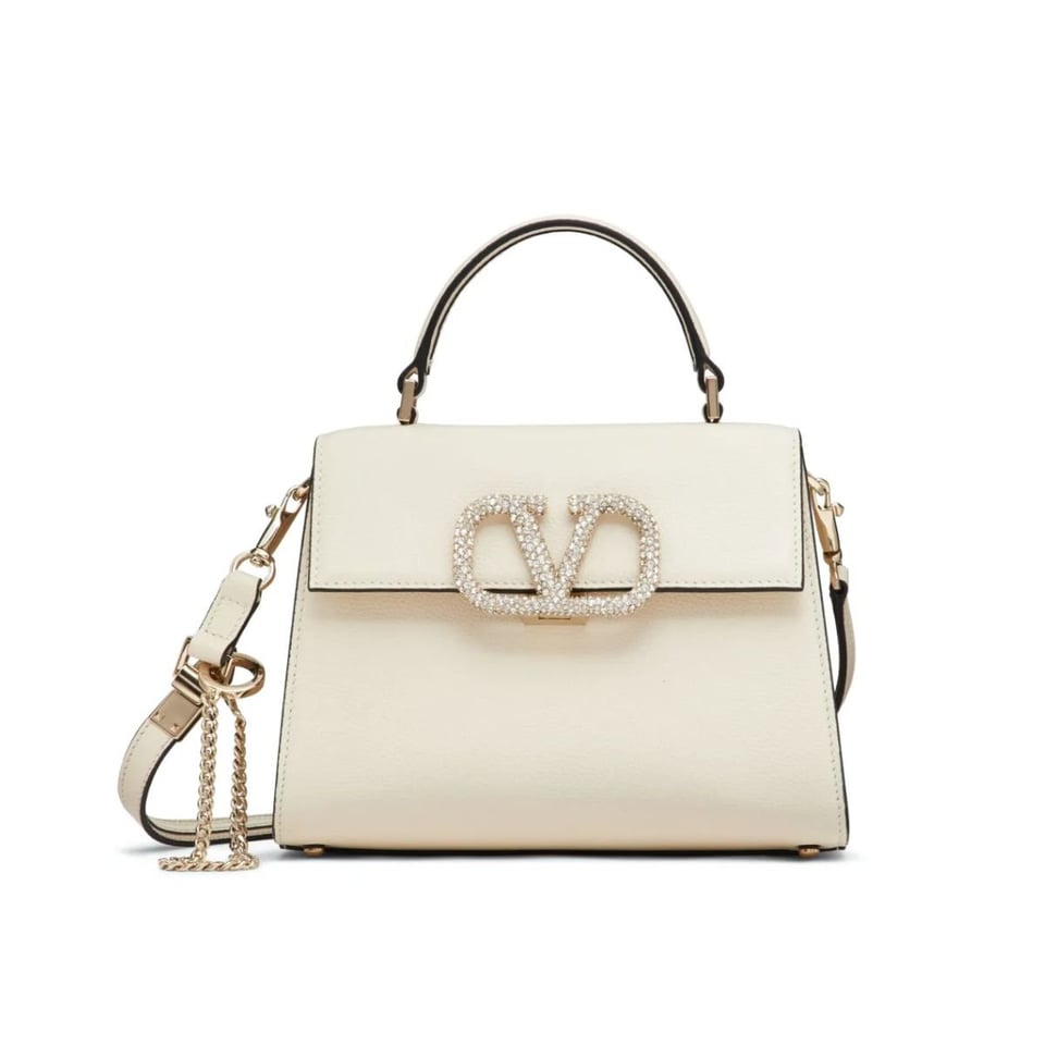 Valentino Garavani VSling Small Embellished leather Tote Bag 18Cm view 2
