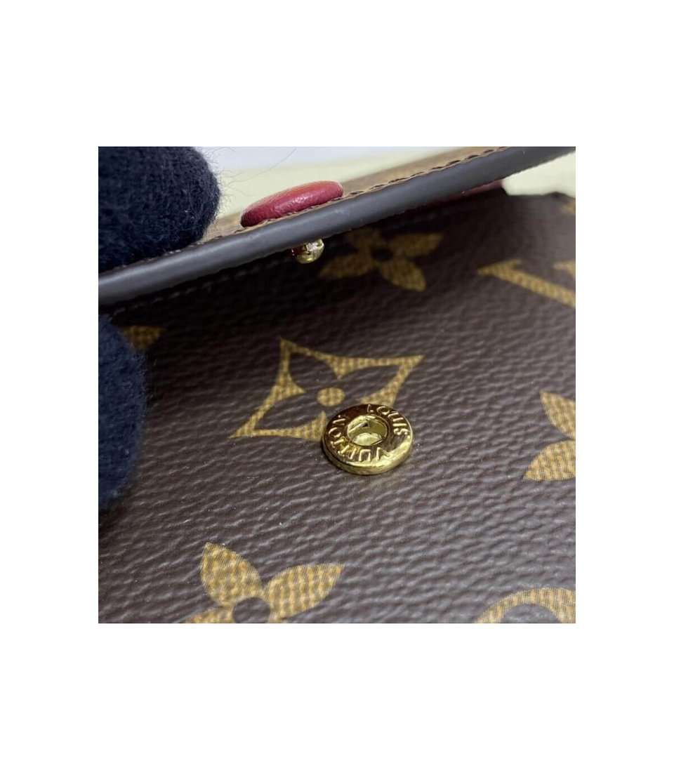 Louis Vuitton Monogram Canvas Rosalie Coin Purse Fuchsia view 8