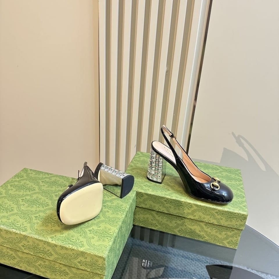 Gucci Women’S Horsebit Pump With Crystals Black ?795984 Bnc00 1000 view 7