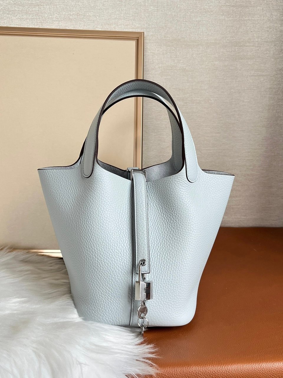 Hermes Picotin Lock 18Cm Gris Pale view 10