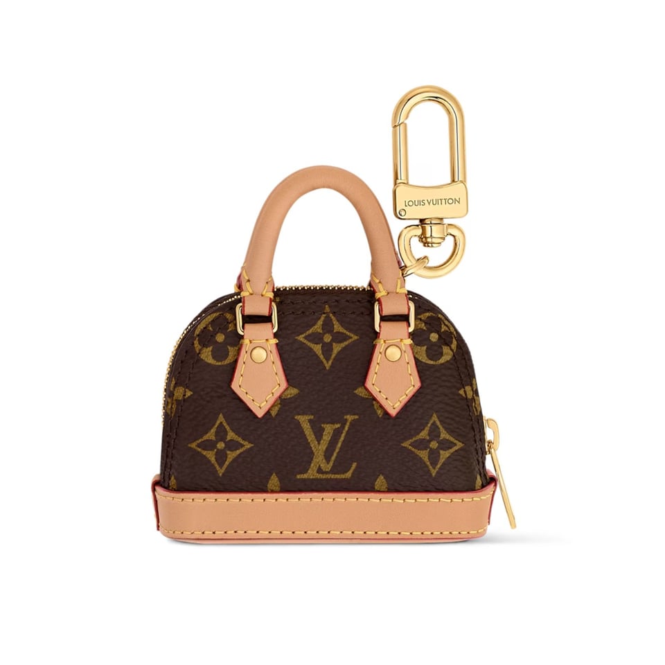 Louis Vuitton Micro Alma Bag Charm 9cm/3.5in Brown Color M00995 view 6