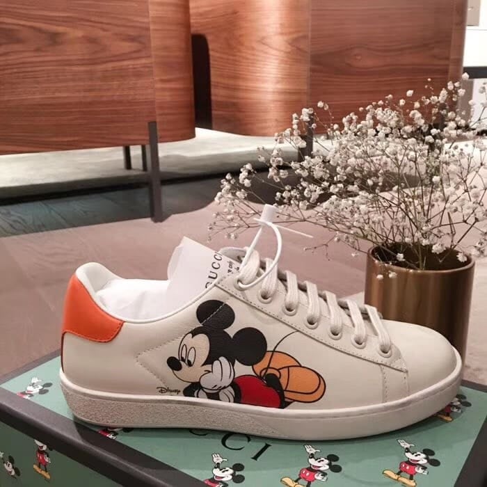 Disney x Gucci Ace Low ‘Mickey Mouse Ivory’ 60369-AYO70-9591 view 3