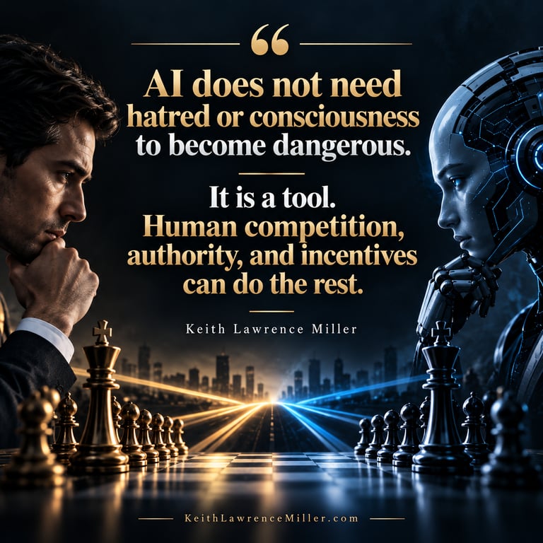AI as a tool and human competition, authority, and incentives