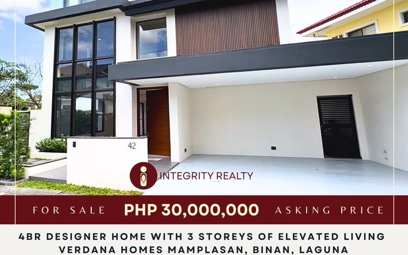 Modern 4-Bedroom 3-Storey House for Sale in Verdana Homes, Mamplasan, Biñan Laguna