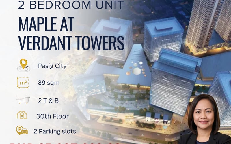 2BR Unit for Sale at Maple at Verdant Towers
