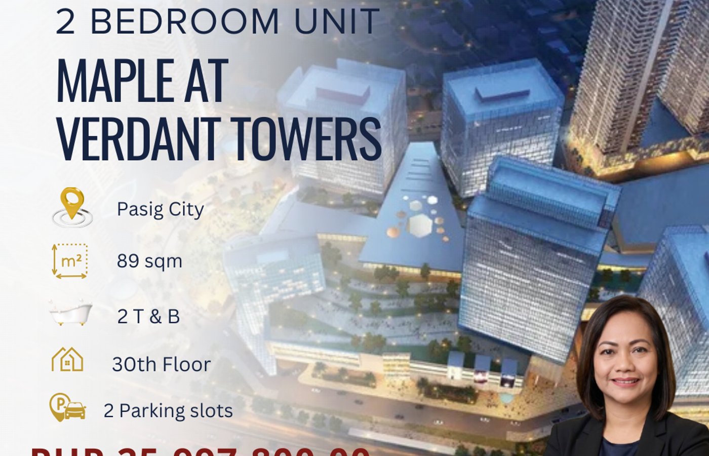 2BR Unit for Sale at Maple at Verdant Towers