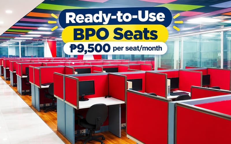 Ready-to-Use BPO Seats for Lease at Antel Global, Ortigas Center