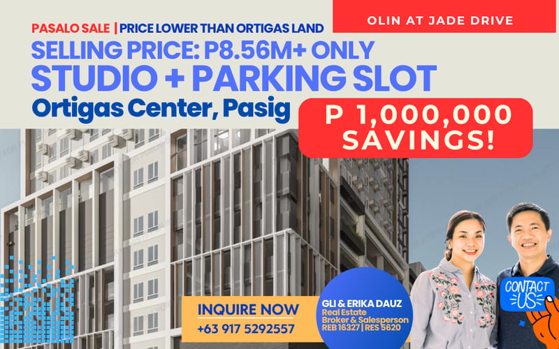 FIRE SALE / PASALO: Below Market Value Studio & Parking in Ortigas Center! (Over 1 Million in Savings!)