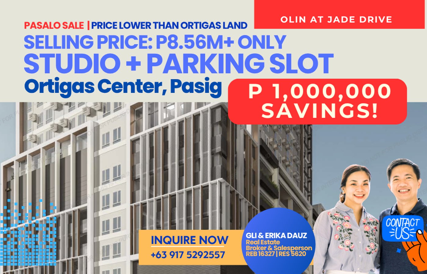 Photo 1 of 9 — Condo for sale, Olin at Jade Drive, Pasig