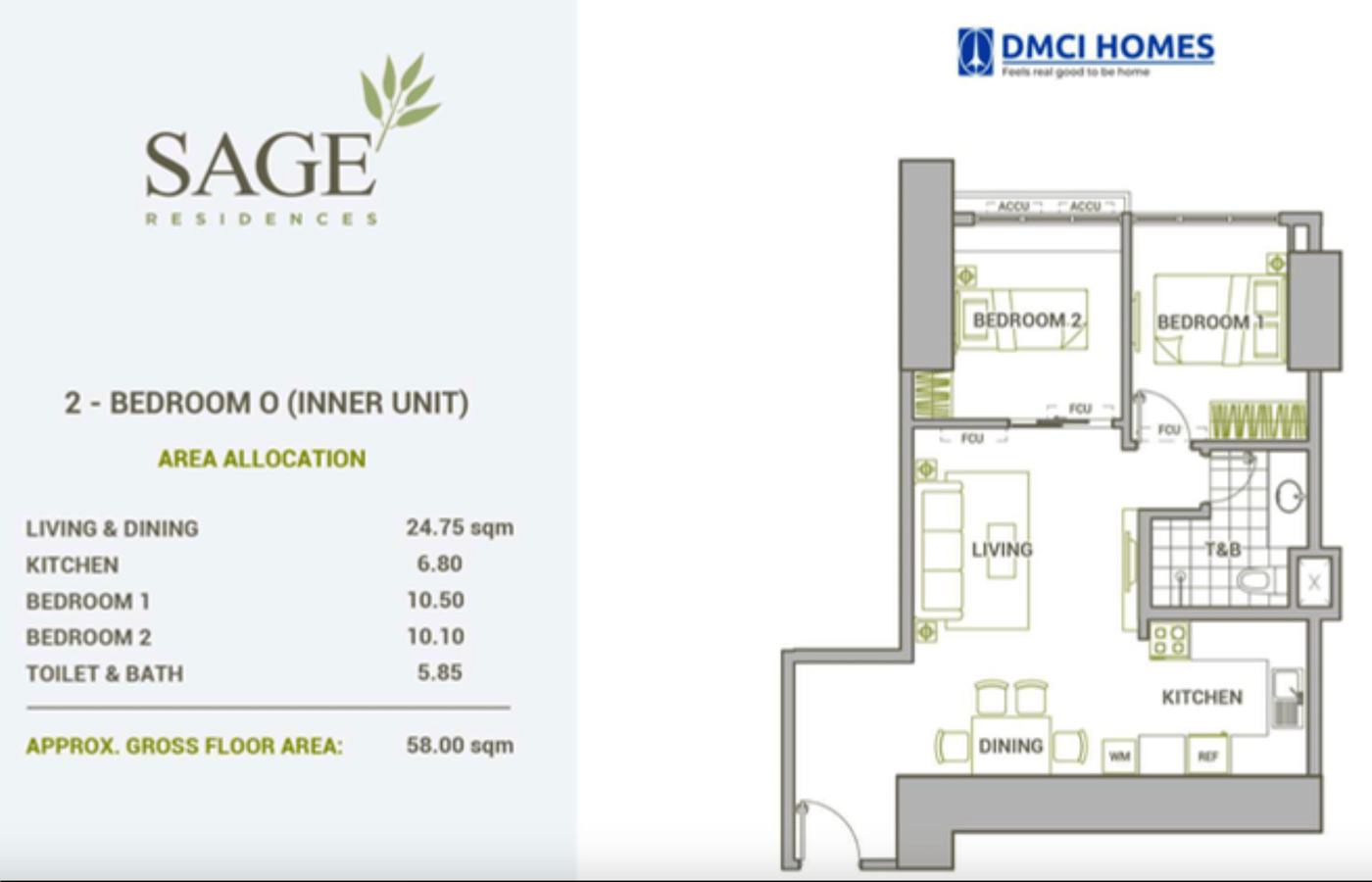 Photo 2 of 10 — 2BR condo for sale, Sage Residences, Mandaluyong