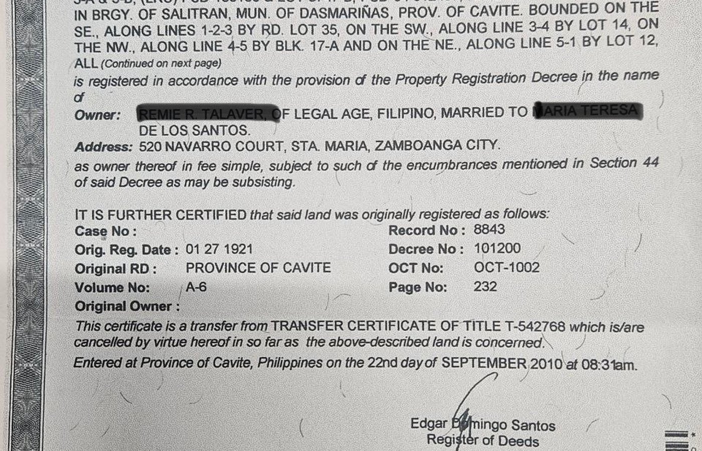 Photo 1 of 3 — Residential lot for sale, Dasmariñas