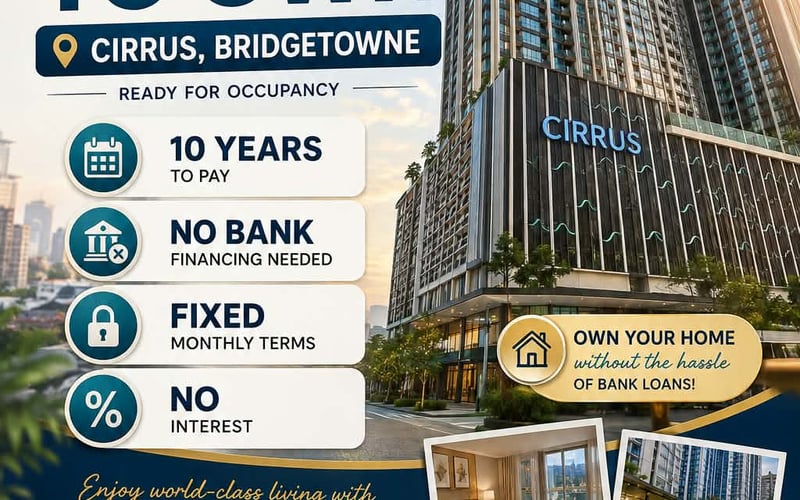 Available studio unit Cirrus Residences at Bridgetowne