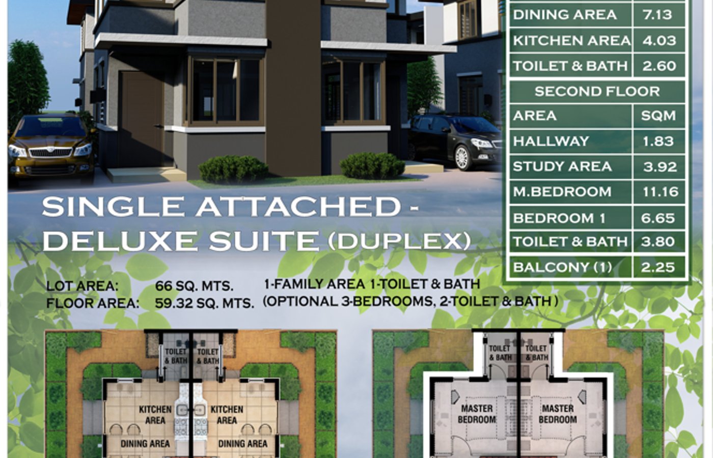 Single Attached Duplex (Deluxe)